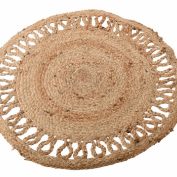 Tapis rond jute