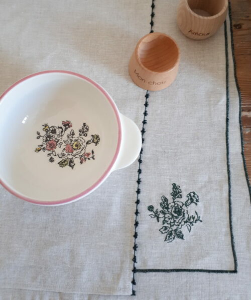 Set de table bourdon fleur