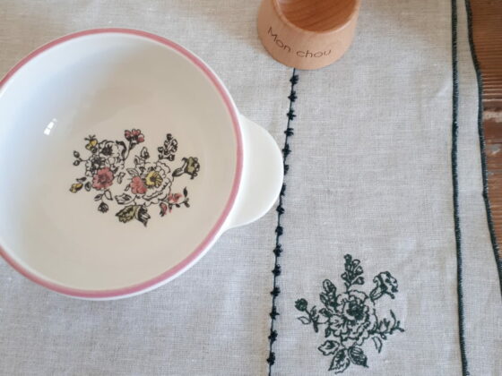 Set de table bourdon fleur
