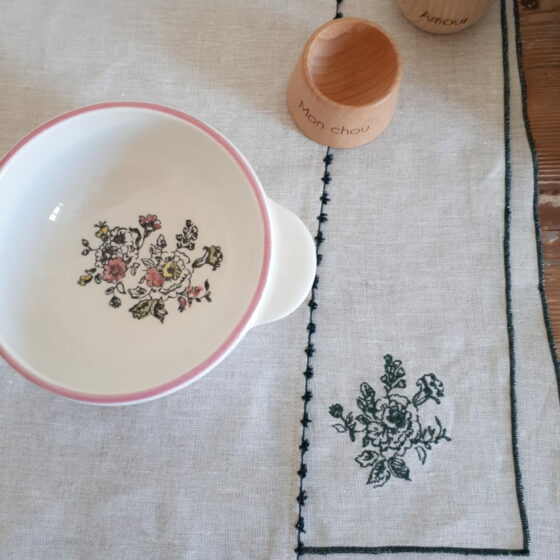 Set de table bourdon fleur