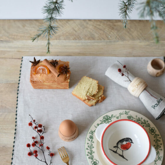 set de table fleurette