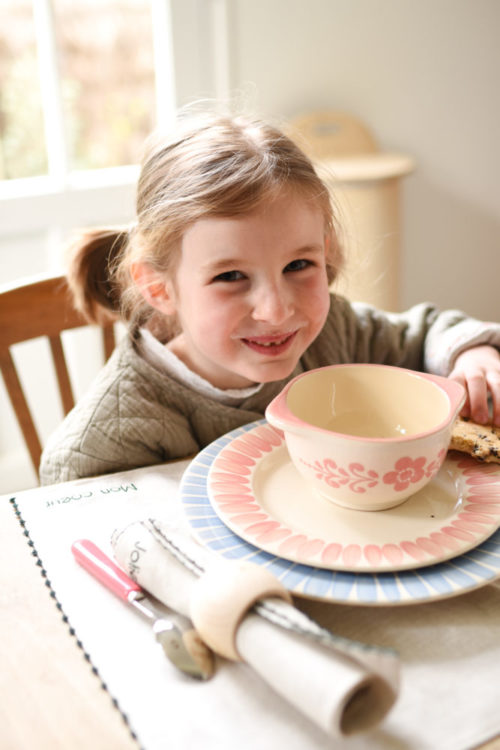 set de table fleurettes