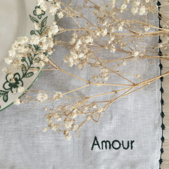 set de table fleurettes