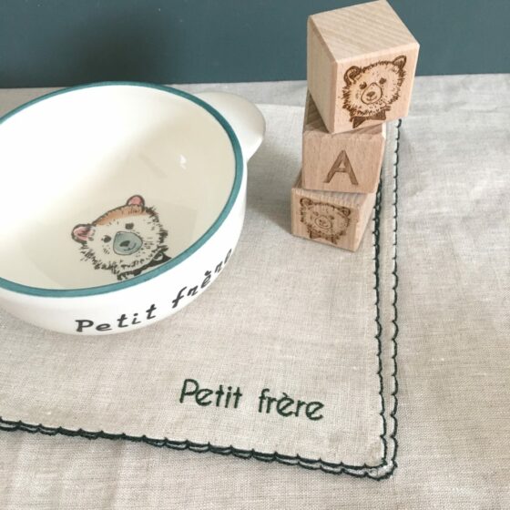 Serviette brodée picot fratrie – Image 4