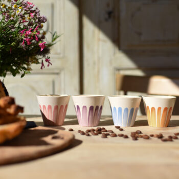 Tasse expresso rayures