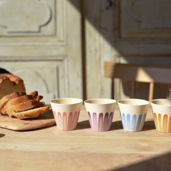 Tasse expresso rayures
