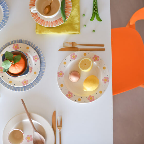 assiette diner seventies