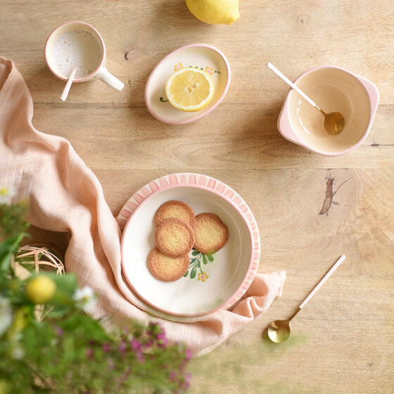 assiette creuse fleurs des champs