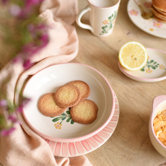 assiette creuse fleurs des champs