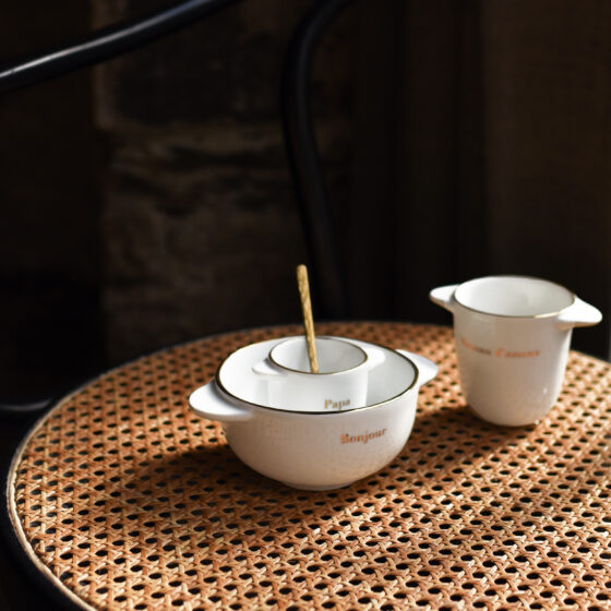 tasse expresso dorée