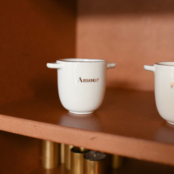 tasse expresso dorée