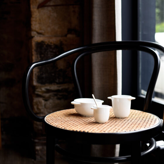 Tasse expresso porcelaine blanche