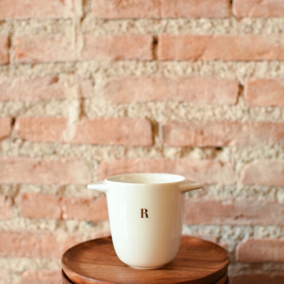 timbale monogramme doré