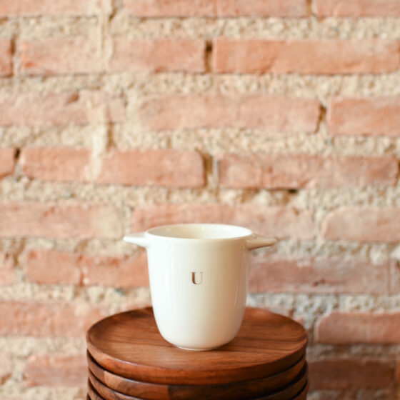 timbale monogramme doré