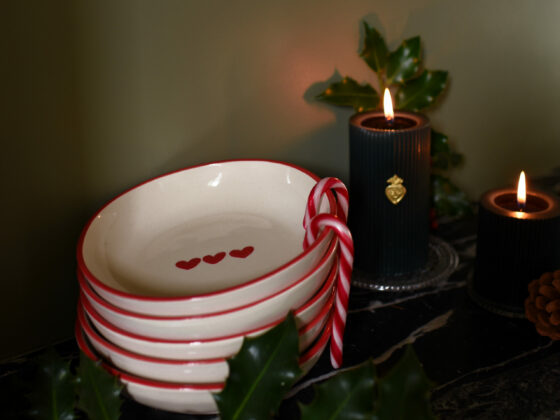 assiette creuse trois coeurs